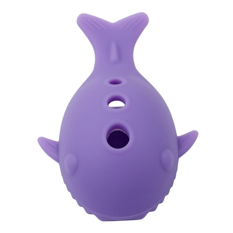 purple 1 шт Силиконовая щетка для очистки яиц Косметическая щетка яйцо макияж Чистящая Щетка с держателем - Handle Color: purple