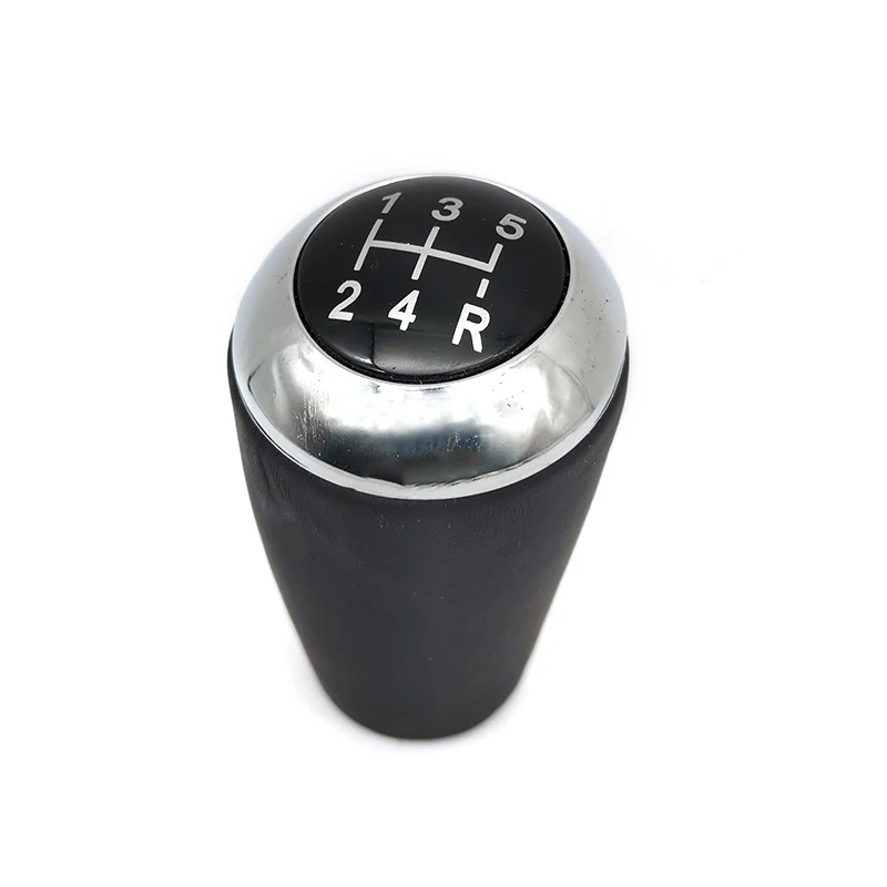 

5 Speed Car Manual Gear Shift Knob Stick Shifter Head Black PU Leather For Mazda 3 5 6