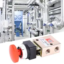 JM-06 Пневматический Механический клапан герметизирующая ptfe-лента для 1/4in 2 Позиция 3 Way самоблокирующийся воздуха механический клапан