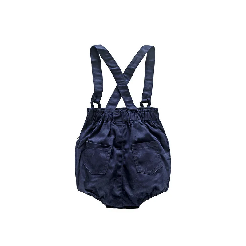 

2019 Summer Baby Suit Hot Sales Gentleman CHILDREN'S Short-sleeved Clothes Crawling Clothes Suspender Pants Childrenswear