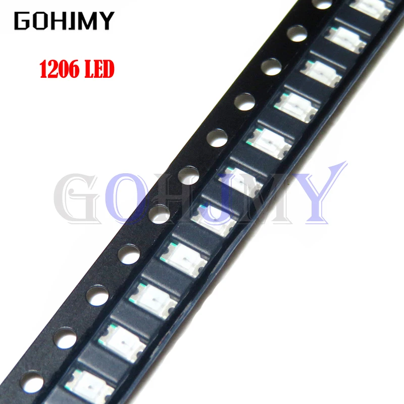 1Reel 0402 0603 0805 1206 1210 smd led Red Yellow Green White Blue light emitting diode Clear LED Light Diode Set