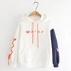 Thicken Sweet Style Hooded Sweatshirts Women Autumn Winter Fox Print Hit Color Loose Hoodies Student Cute Fleece Warm Clothing ► Photo 2/6