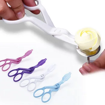 

Cake Flower Nail Piping Flower Scissors Lifter for Cupcake Icing Cream Decorating Icing Cake Decorating Scissors