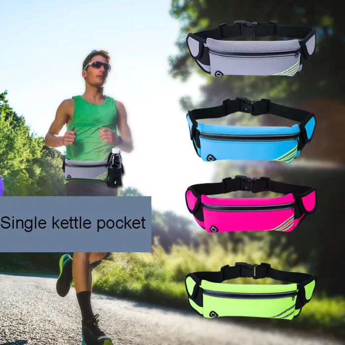 Multi-functional Men Women Marathon Waist Bags Waterproof Running Camping Sport Hiking Zip Bags PUO88