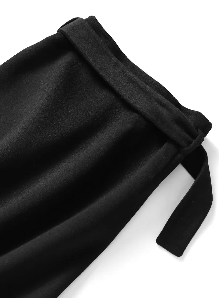 Mozuleva 2020 Handmade Double-Sided Wool Skirt 2020 New Woolen Skirt Skirt Skirt Autumn   Womens Dress Knee-Length Skirt
