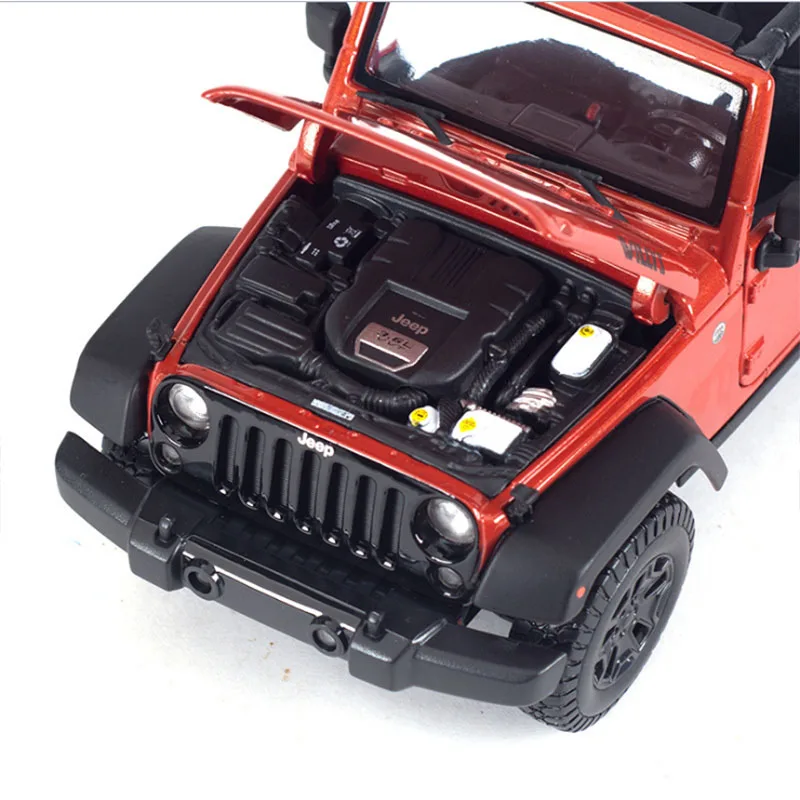 1:18 классические модели автомобилей Jeep Wrangler Rubicon Jeep Herdsman Willis SUV металлическая модель автомобиля игрушка литая машинка коллекция