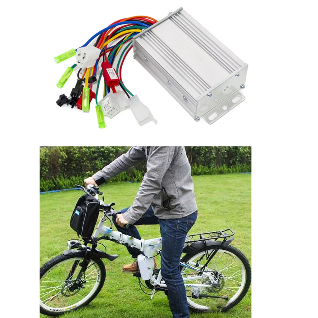 36/48V Electric Bicycle Controller 350W Brushless Motor Control Box Aluminum Universal For Electric Scooter Skateboard E-bike