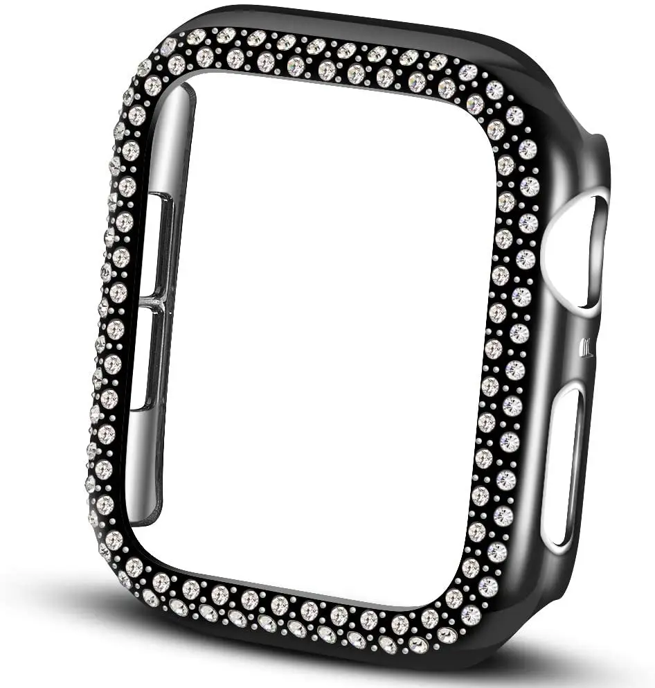 Diamond Case For Apple Watch Cover Series 7 6 Se 5 4 3 2 1 38mm 
