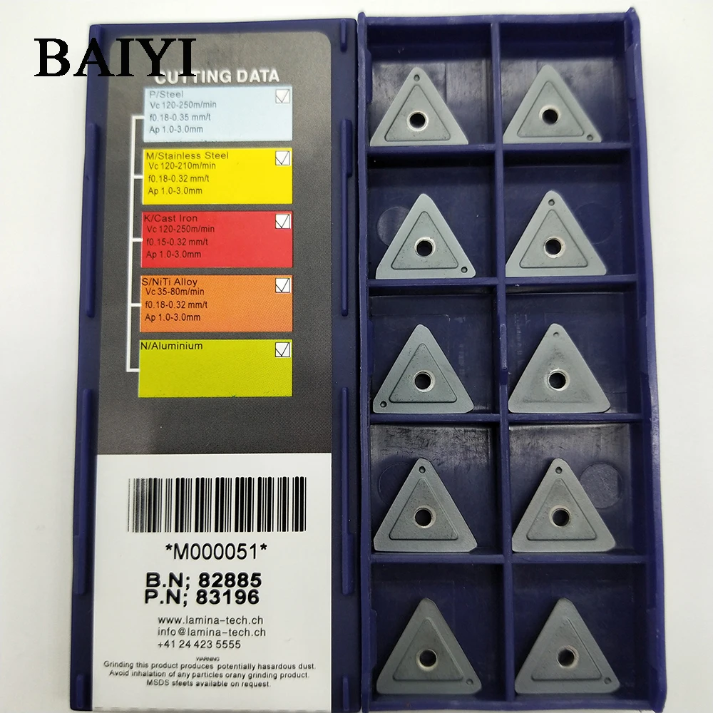 10 шт. TPKN 1603 PDTR вставки из карбида цемента TPKN1603 PDTR CNC режущее лезвие токарный станок инструмент специальная сталь/чугун