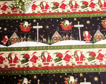 

50*105cm Cotton Plain Weave Christmas Gift Fabric Patchwork Needlework DIY Handmade Cloth Dress Sewing Material Quilting Bedding