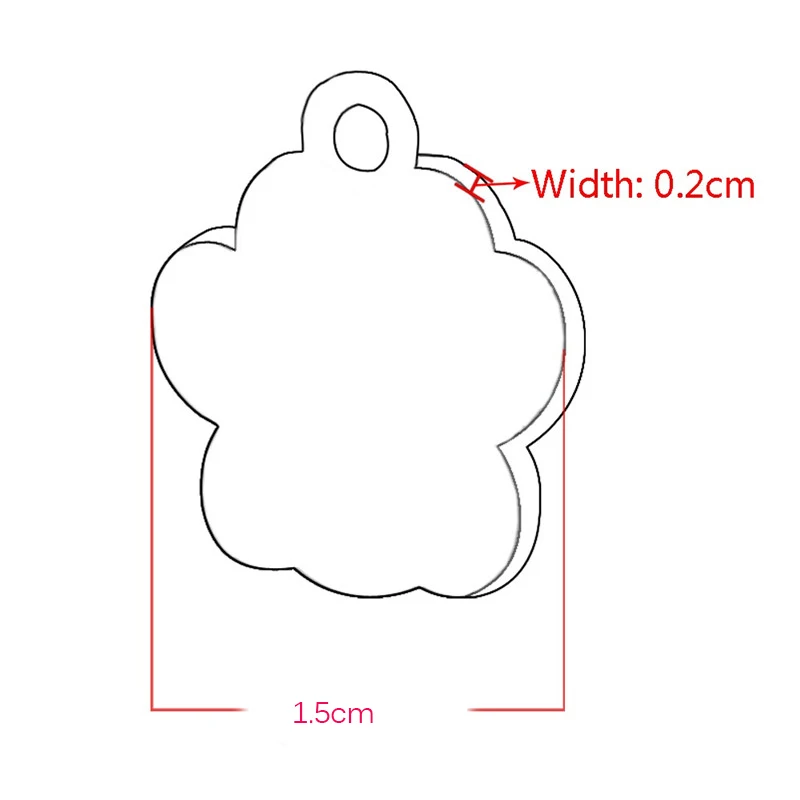 1 шт. подвески в форме лапы аксессуары для домашних животных, собак сплав ID метки щенок ошейник подвеска для домашних животных принадлежности для кошек и собак 6 цветов