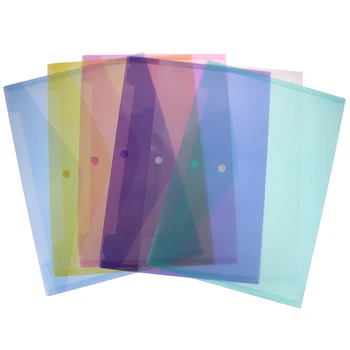 

24PCS Waterproof Multi Pocket Plastic Kawaii A4 File Folder Bag Document Paper Organizer Case Office School Stationery Supplies