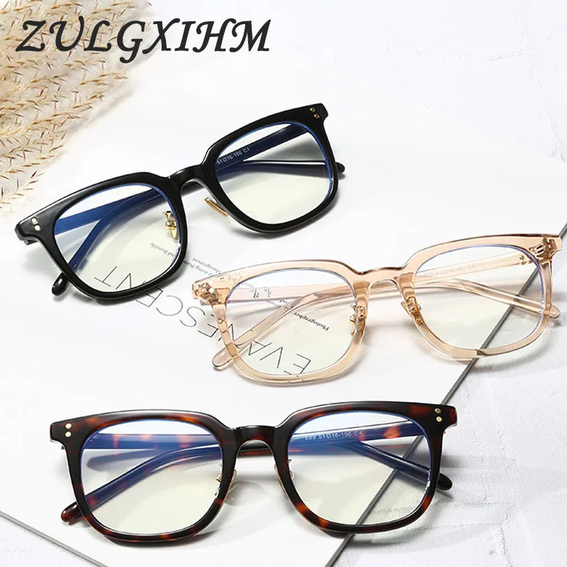 

New Anti-Blue Light Glasses Frame For Women myopia glasses Optical Transparent Eyewear female Plain Mirror