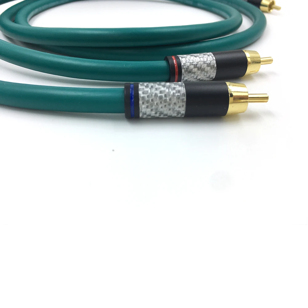 Пара Cardas rca Hifi посеребренный 2RCA кабель высокого качества 6N OFC HIFI RCA штекер аудио