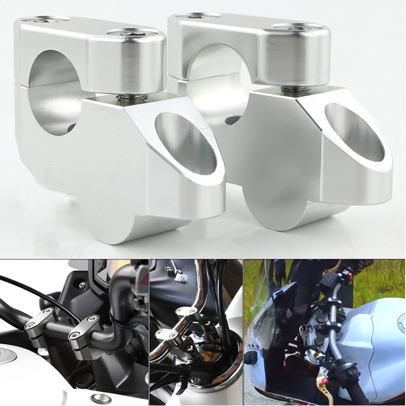 

For Honda CR125R CRF150R CRF250R CRF450R CRF250M CR250R CR500R 22mm 7/8" Motorcycle Handlebar Risers Back Moved Mounting Risers