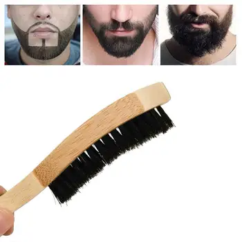 

Men's beard brush, long handle portable beard brush, beard Amazon bristle brush, explosion bristle K4B1