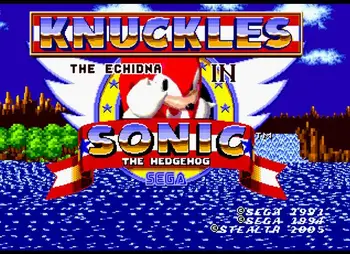 

Sonic Echidna Top quality 16 bit Sega MD game Cartridge for Megadrive Genesis systems