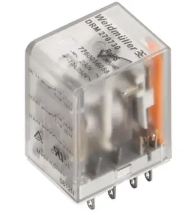 DRM270730L 7760056067 220VAC 2NO+2NC 10A DRM with LED relay