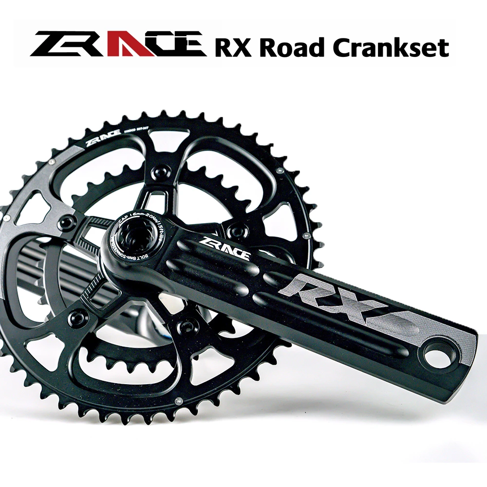 Zrace Rxロードバイククランクセット165 170 172 5 175ミリメートルクランク38t 40t 42t 44t 50 34t 52 36t 53 39t 110bcdシングルdubleスプロケットチェーンセット Bicycle Crank Chainwheel Aliexpress