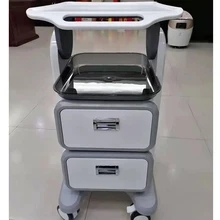 

The Double Drawer Aluminum Alloy Table Stand Beauty Salon Trolley For Beauty Machine Spa