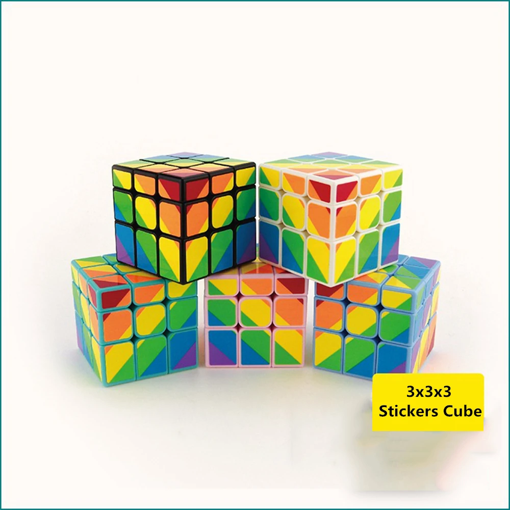 

Children's Magic Toys Cube 3x3x3 Stickers Cube Children's Toys Cube For Kids Speed Learning & Educational Home Game Family Game