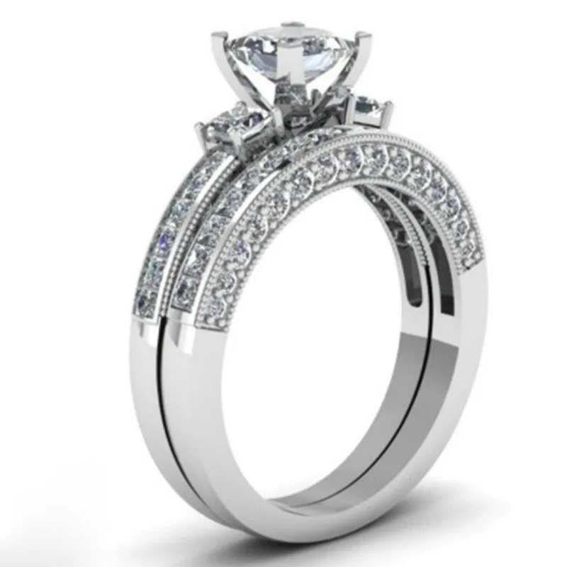 Новая мода титановая сталь Кристаллы дизайнерское кольцо для мужчин и женщин все AAA циркон вечерние юбилейные кольца для влюбленных пар ювелирные изделия