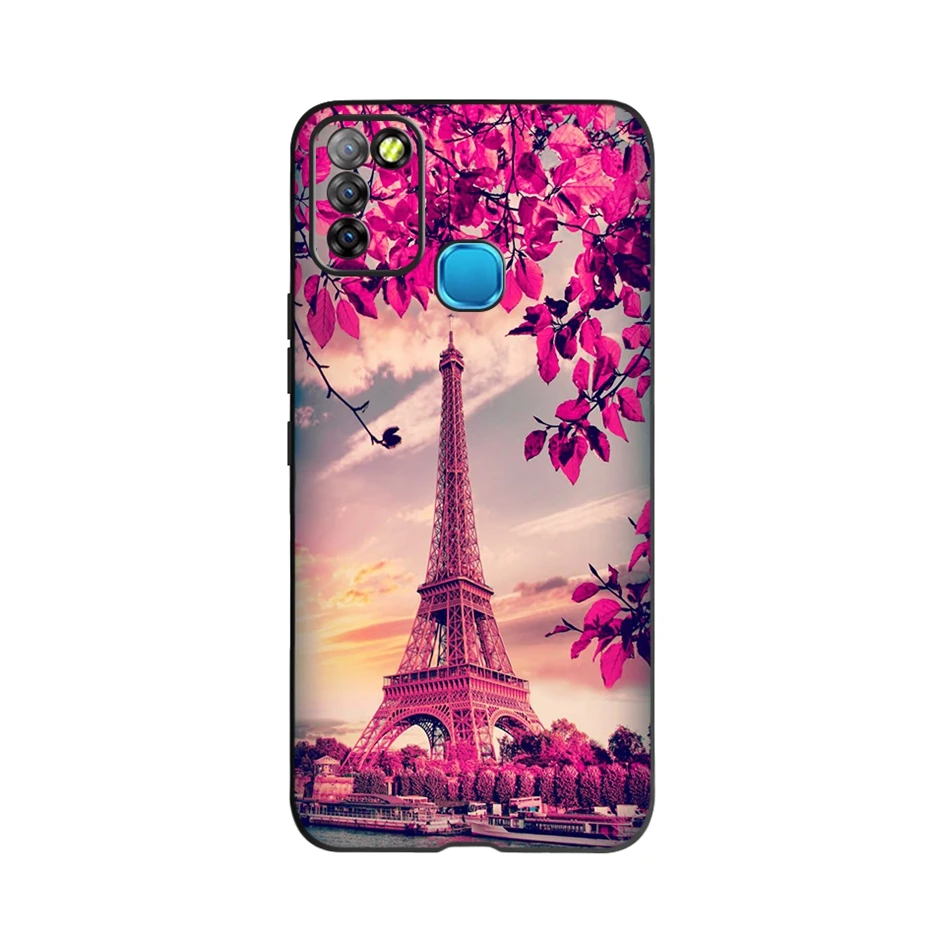 phone purse For Infinix Smart 5 Case X657 X657C Beautiful Flower Butterfly Soft Silicone Phone Cases For Infinix Smart 5 Smart5 Cover Fundas mobile flip cover