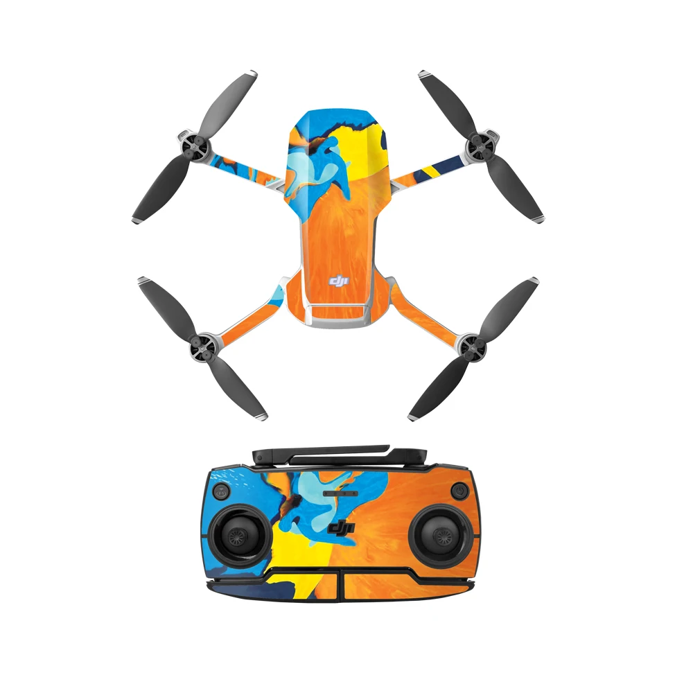 Красочные ПВХ наклейки для DJI Mavic Mini водонепроницаемая кожа для дрона корпус руки протектор для пульта дистанционного управления для Mavic Mini АКСЕССУАРЫ