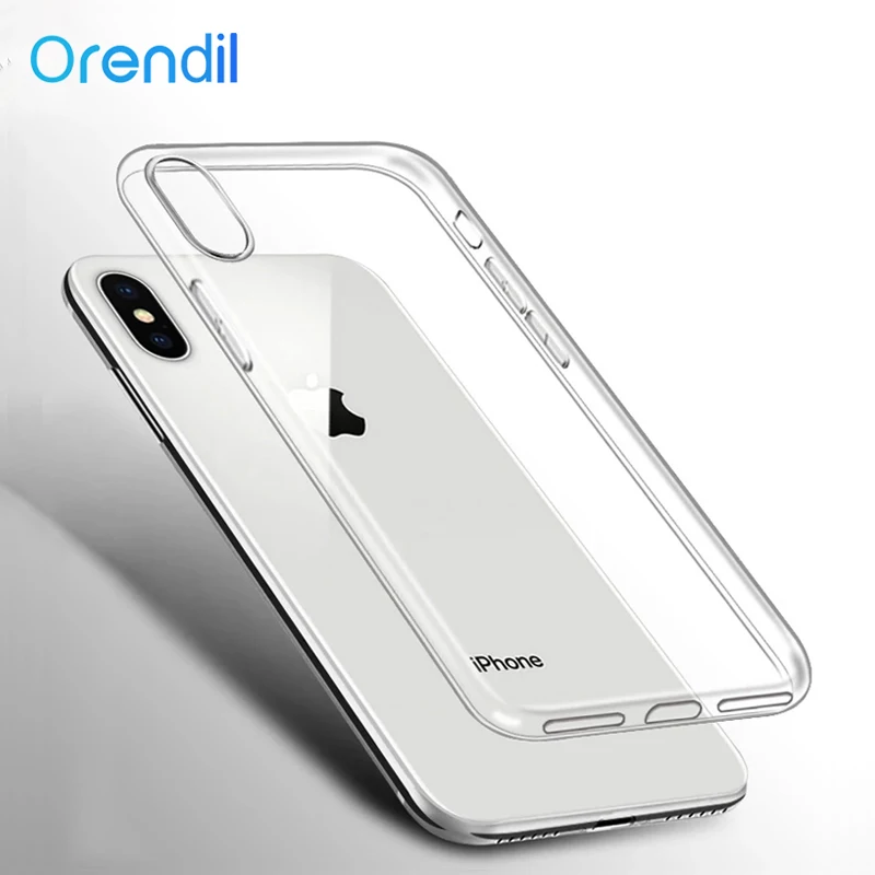 Чехол из ТПУ для iPhone X XS 8 7 6 Plus ультратонкий прозрачный мягкий чехол 11 12 Pro Max XR SE 2 2020