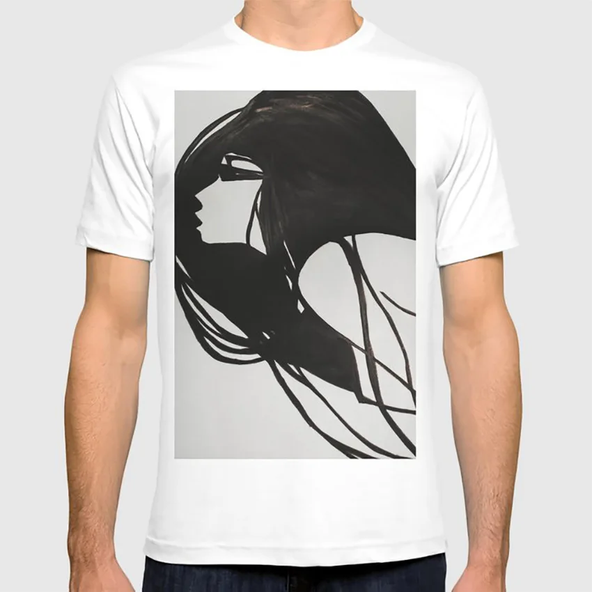 Society6# Декор# buyart футболка экспрессионизма Эротическое искусство фигура любовь femme поп-арт иллюстрация желание