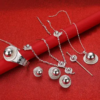 

Ethiopian Cross Jewelry Pendant Necklace Earrings Bangle Ring Set Coptic Cross African Religion