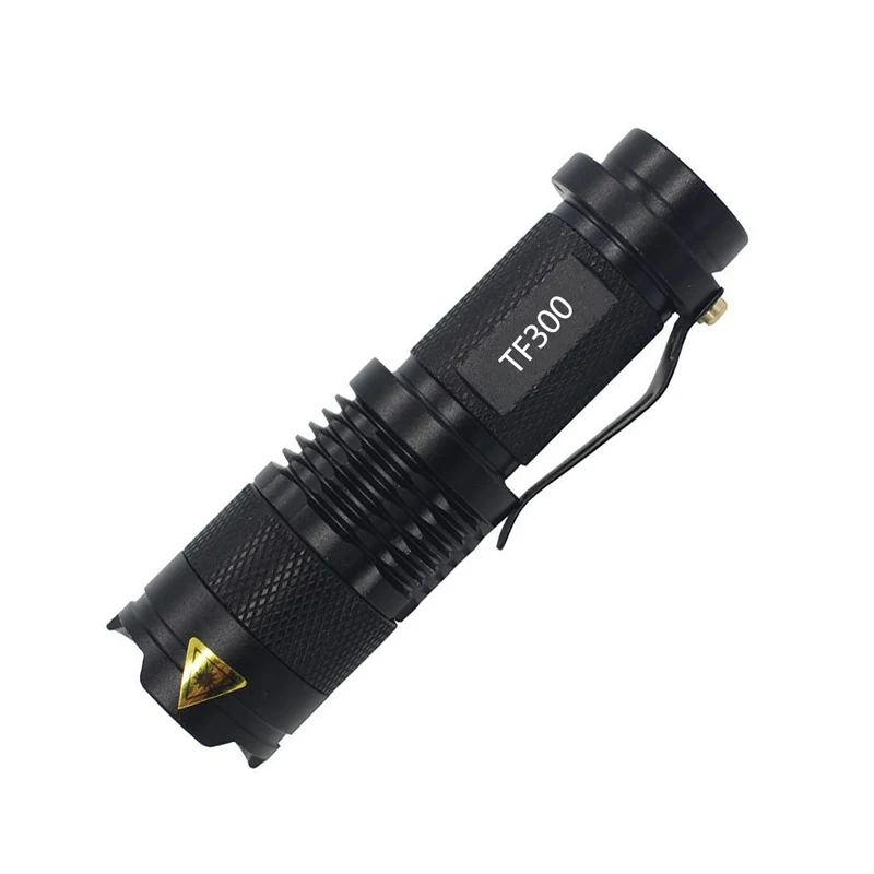 DZ20 цветной Водонепроницаемый светодиодный светильник-вспышка высокой мощности мини Точечный светильник 3 модели масштабируемое оборудование для кемпинга фонарь светильник-вспышка - Испускаемый цвет: Black