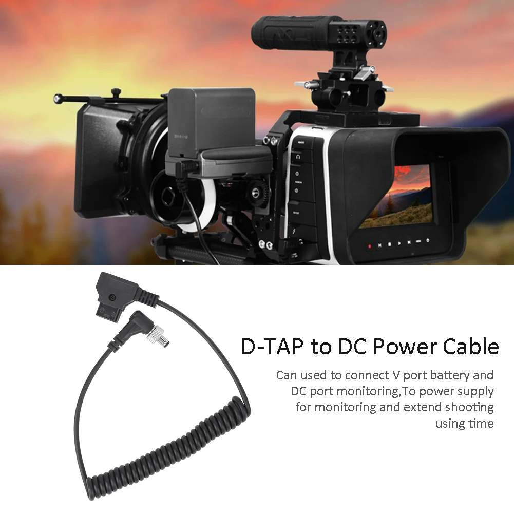 DRRI 5.52.1mm DC Barrel To Dtap Power Cable For Atomos Shogun