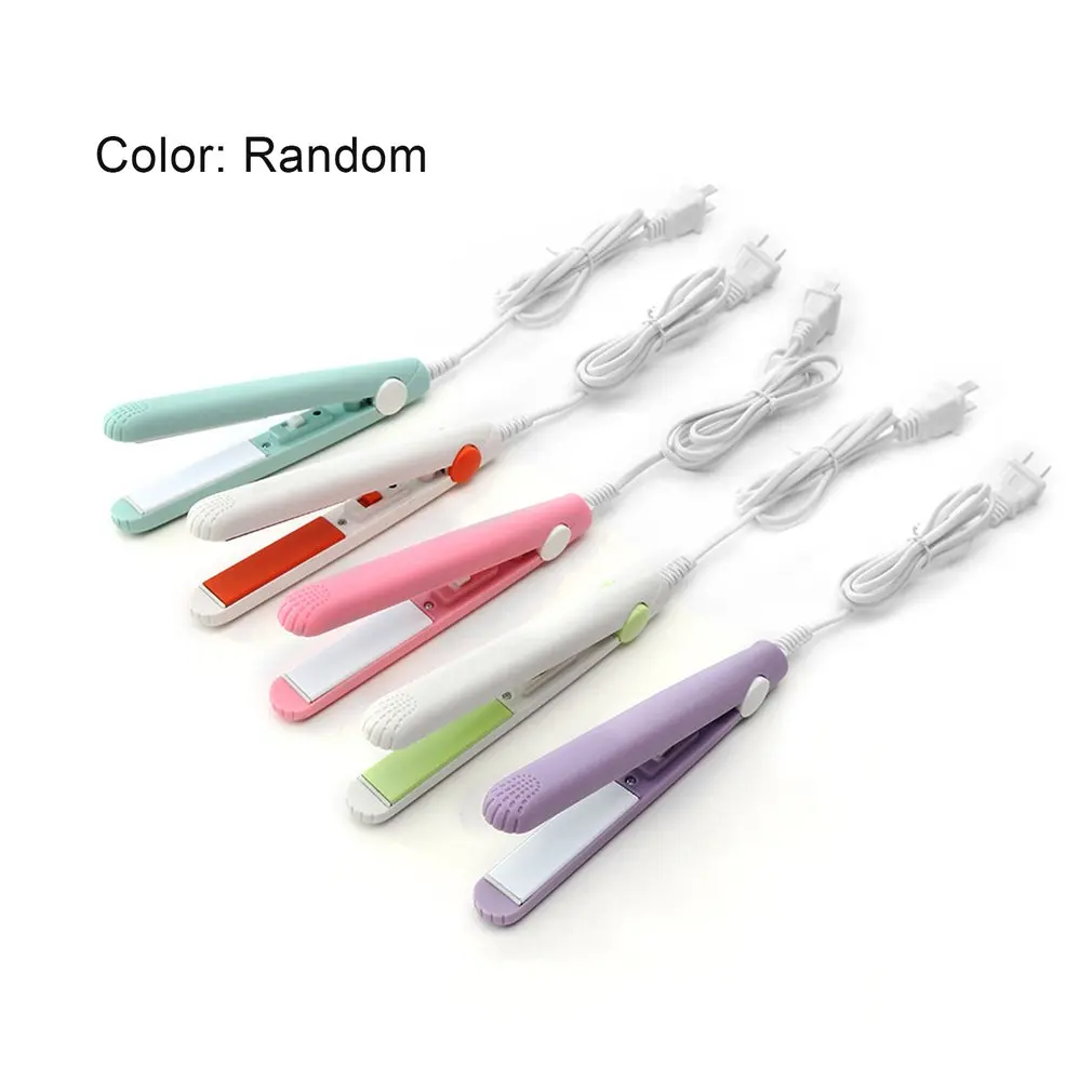 

Mini Hair Straight Splint Dry & Wet Alloy Heating Board Fringe Curling Straightener DIY Electric Curlers Hair Styling Tools