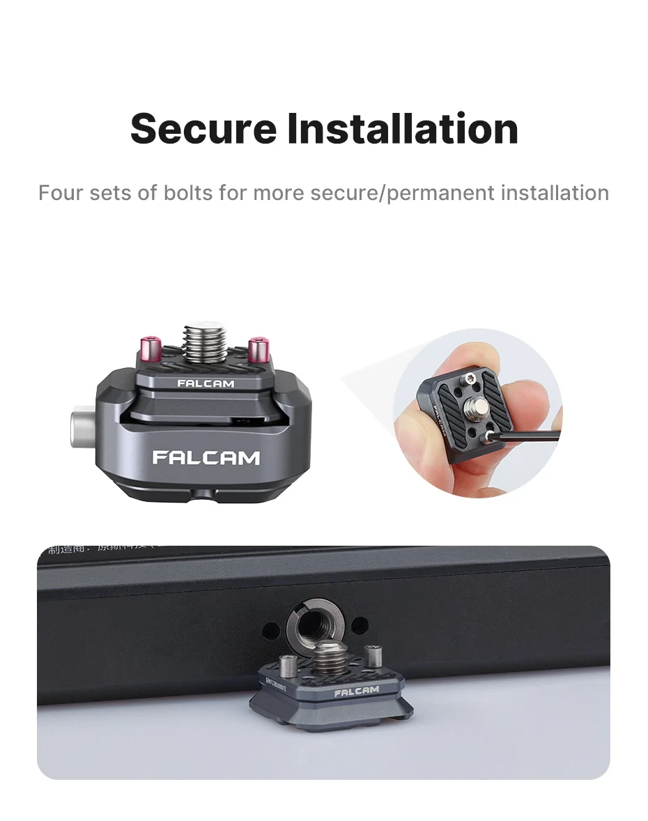 Description Picture 6 of itemUlanzi FALCAM F22 Quick Release System with 1/4 Screw to F22 Base Mount Universal DSLR Camera Cage Tripod Quick Switch Adapter