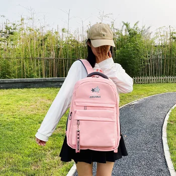 

NEW College style school bag Korean version of the travel bag female backpack middle school student men and women computer bag