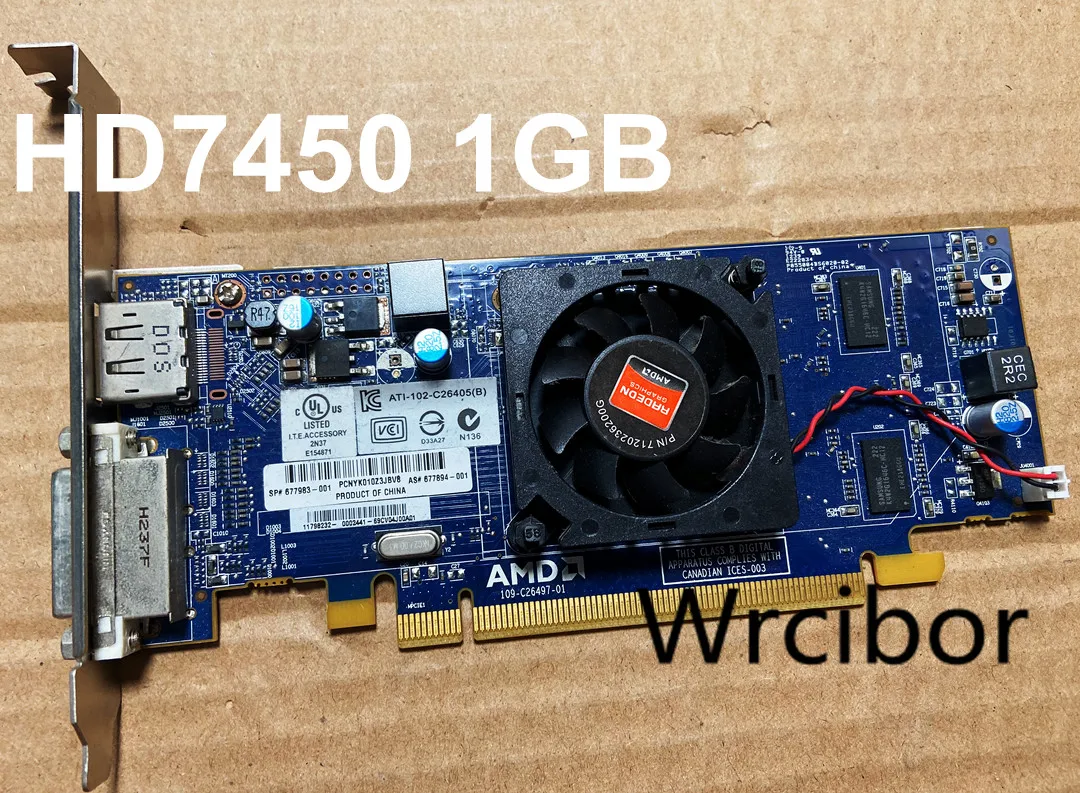 

Видеокарта SAPPHIRE HD7450 1 ГБ Radeon для видеокарты DVI + DP HD