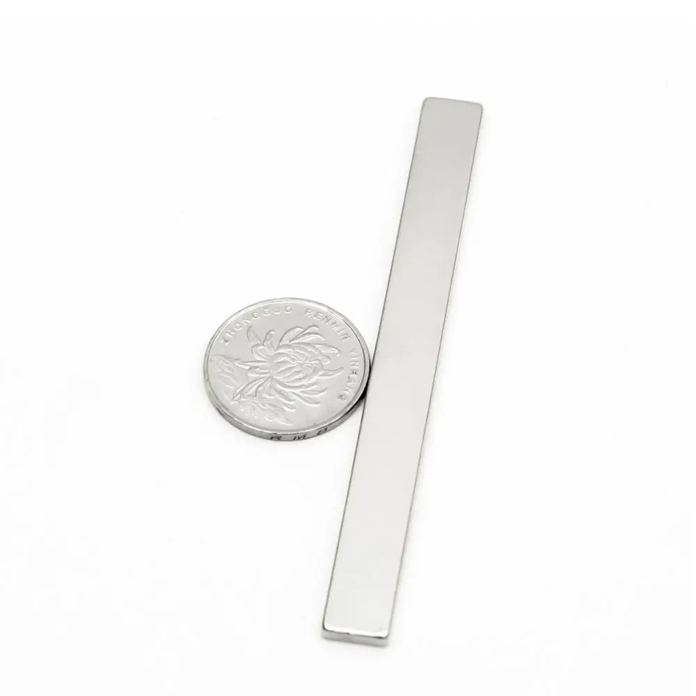 U-JOVAN 2pcs 100x10x3mm N35 Block Neodymium Magnet Powerful Permanent Rare Earth Square Magnets 100*10*3mm for DIY
