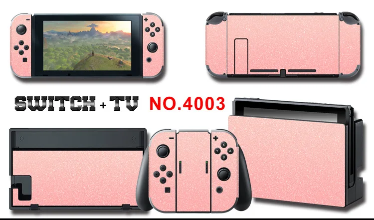 1set New Cute Anime Full Body Sticker for NS Switch Protective Cover Skin Colorful Art for Game Console Joy-Con Controller Decor