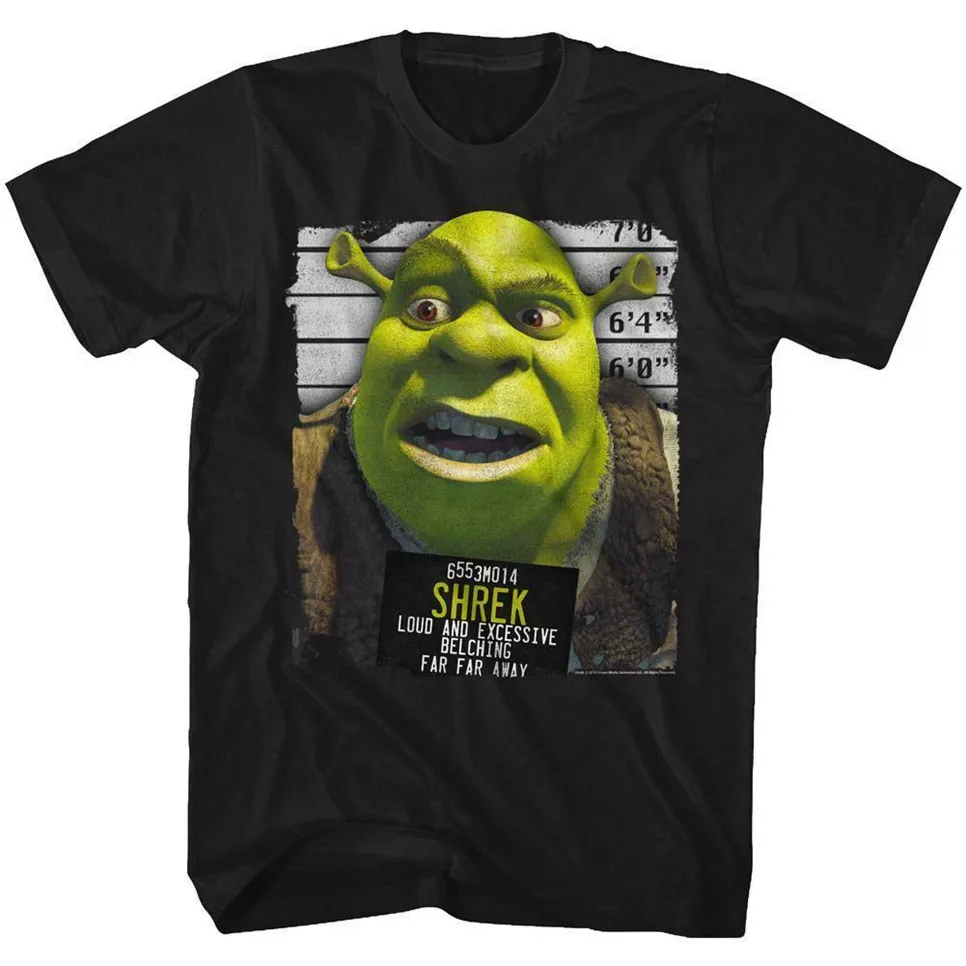 Шрек &quotШрек Mugshot версия 2 лицензионный для взрослых T рубашка Спортивная одежда