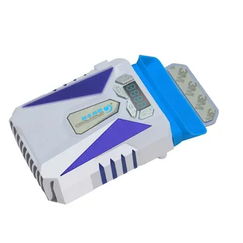 

Intelligent control laptop usb fan stand ultra silent universal Turbo Radiator adjustable wind notebook cooling Blue LED display