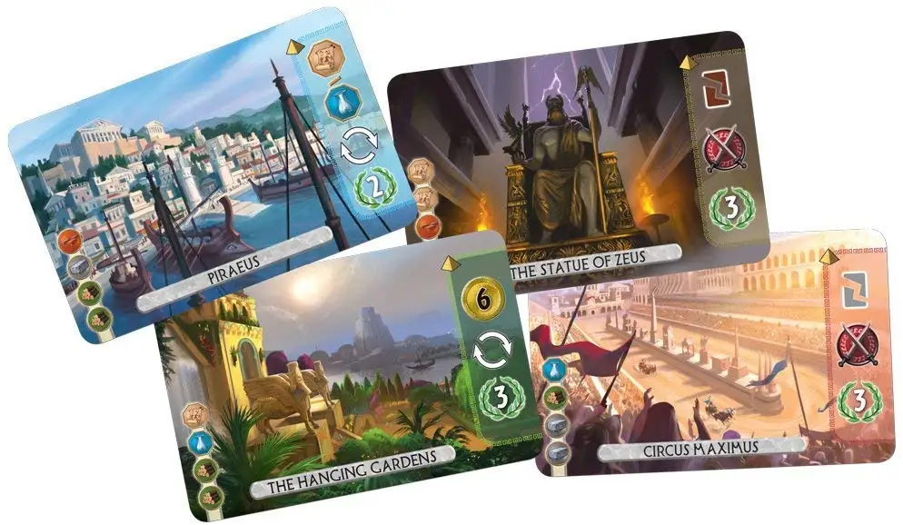Board Game Card Game DUEL 7 Wonders English Version Card Game Educational Toys