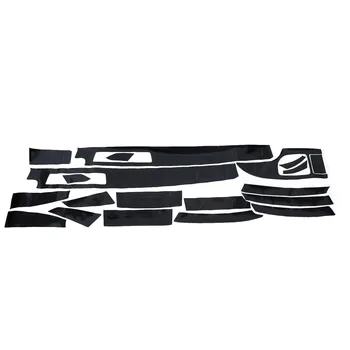 

For BMW 5-Series E60 2003-2010 Car Stickers Interior Decal Carbon fiber black Parts Decoration Accessories