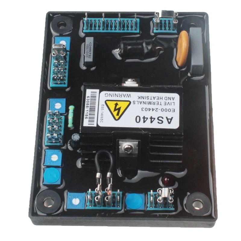 

AS440 Generator Automatic Voltage Regulator Input AC 190-264V 4A Engine AVR Voltage Regulator Generator Accessories and Parts