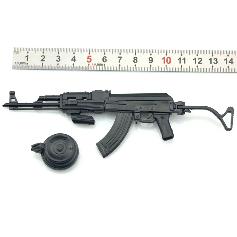 PUBG  1/6 1:6 AK47 BattleField4 AKM  Assault Rifle Assemble metal 20cm 