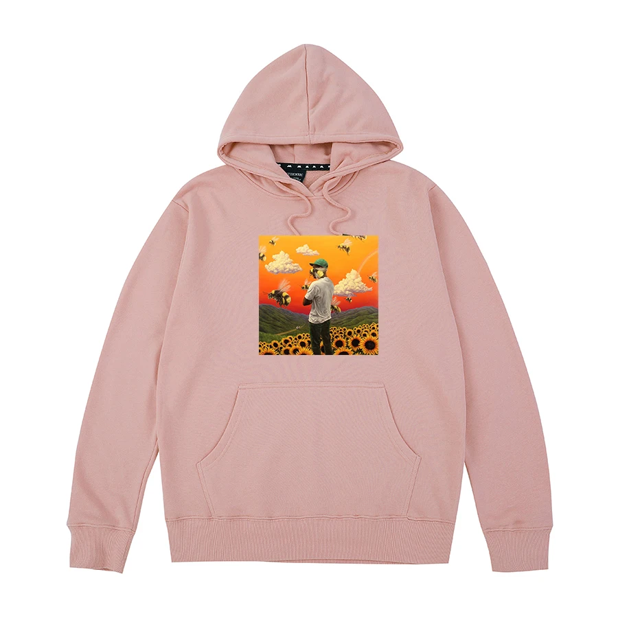 Для мальчиков с цветочным узором Tyler The Creator принадлежности для гольфа толстовки OFWGKTA кататься на коньках рисунок Frank Ocean Harajuku для мужчин и женщин, унисекс, чесаный хлопок