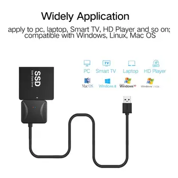 

NEW USB 3.0 SATA 3 Cable Sata to USB Adapter Up to 6 Gbps Support 2.5 Inches External SSD HDD Hard Drive 22 Pin Sata III Cable
