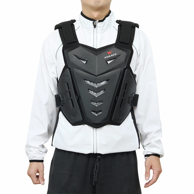 New Motorcycle Body Armor Motorcycle Jacket Motocross Moto Vest Back Chest Protector Off-Road Dirt Bike Skating Protective Gear