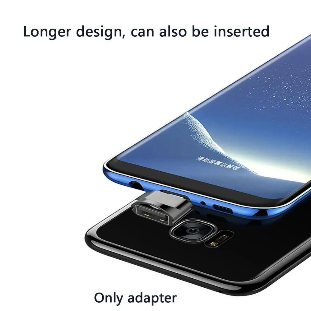 Металлический USB 3,1 type-C штекер USB 2,0 один Женский OTG адаптер для передачи данных Тип C OTG адаптер для samsung S8 для MacBook серии