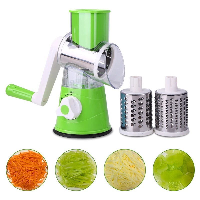 Buy Manual Vegetable Cutter Slicer Kitchen Accessories Multifunctional Round Vegetables Slicer Potato Cheese Kitchen Gadgets